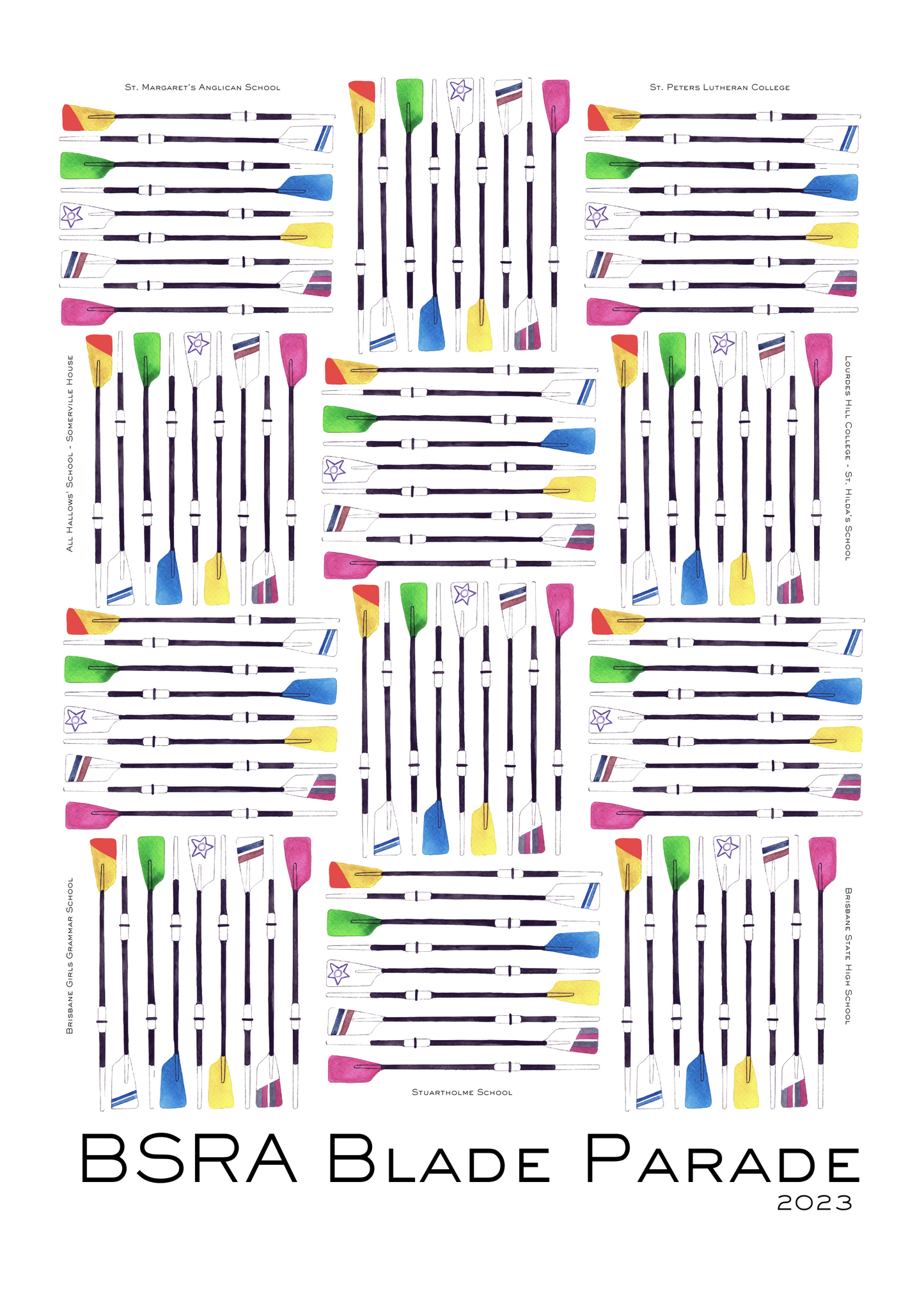 Stuartholme Rowing Tea towels
