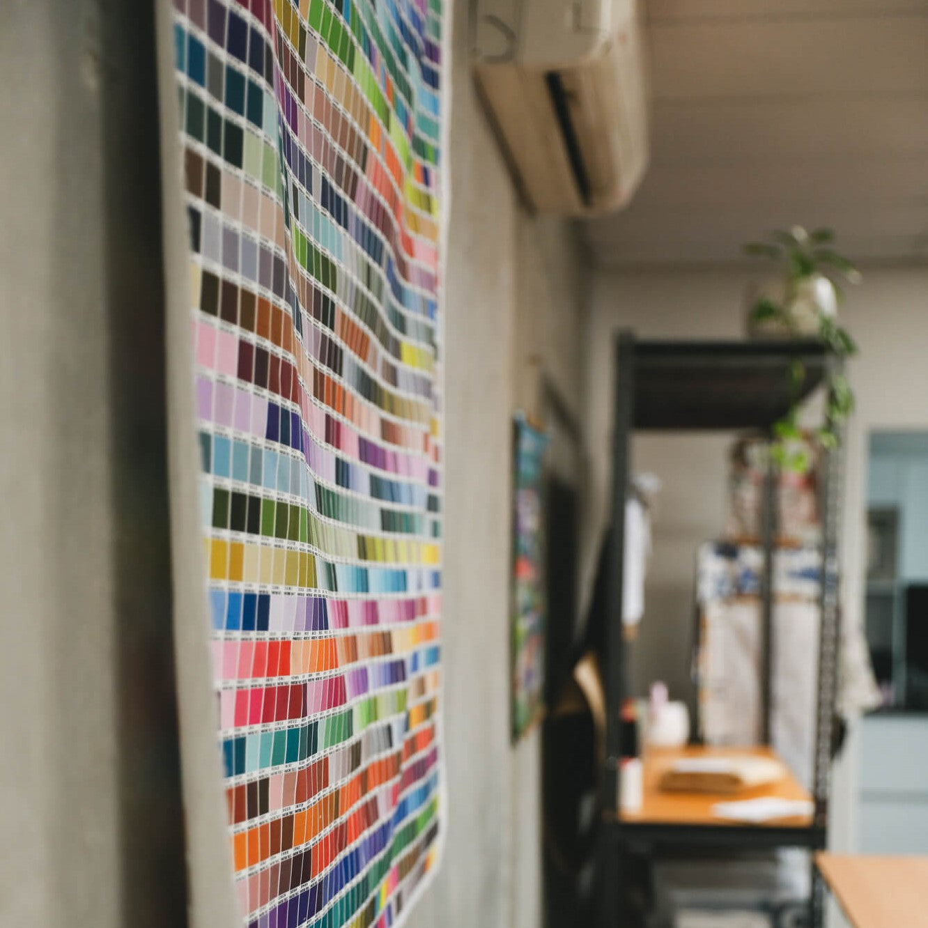 APPLiK colour chart hanging on the APPLiK studio wall.